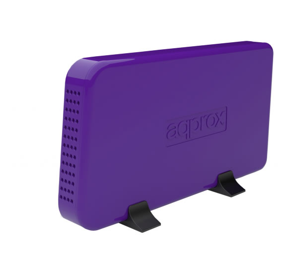approx appHDD07P Caja Ext35 USB 20 SATA Purpura